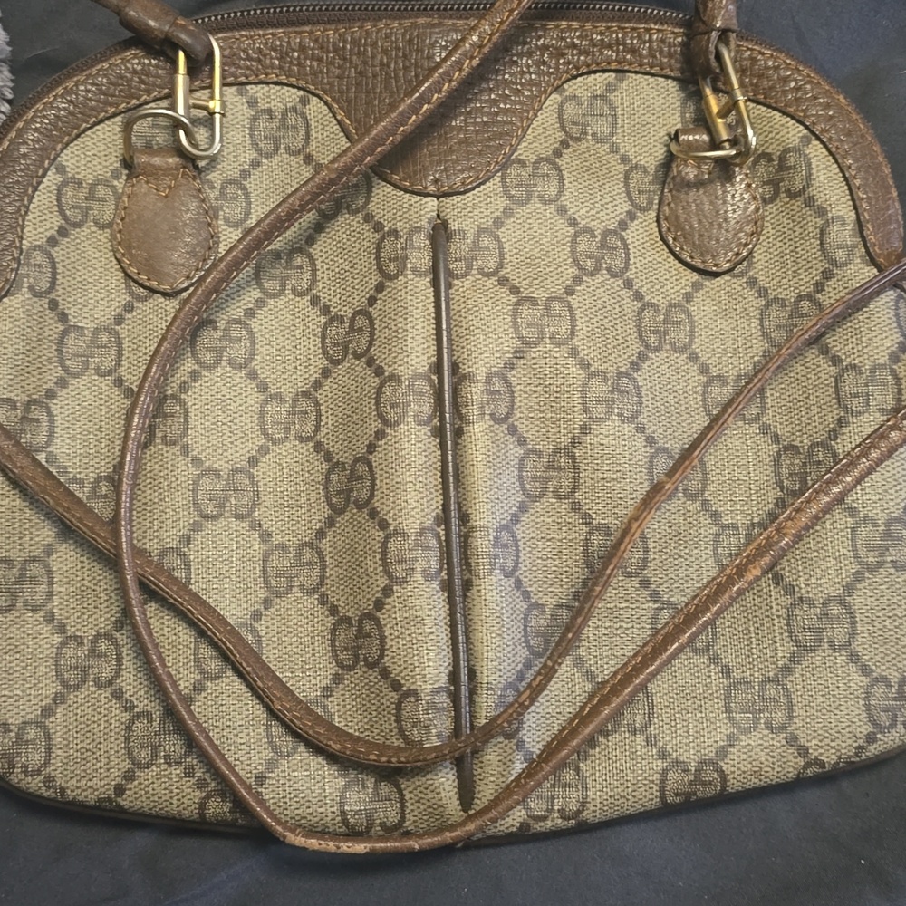 VINTAGE Gucci GG Supreme Web Sherry Line bag - Picture 5 of 11